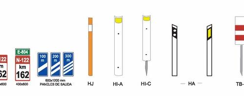 HITOS KILOMETRICOS, DE JALONAMIENTO Y PIQUETAS