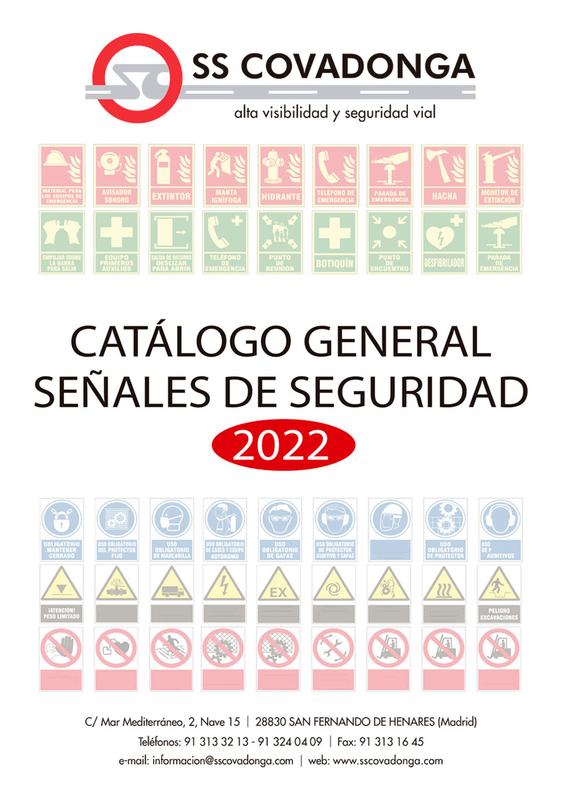 CATALOGO COVADONGA SEÑALES DE SEGURIDAD 2022