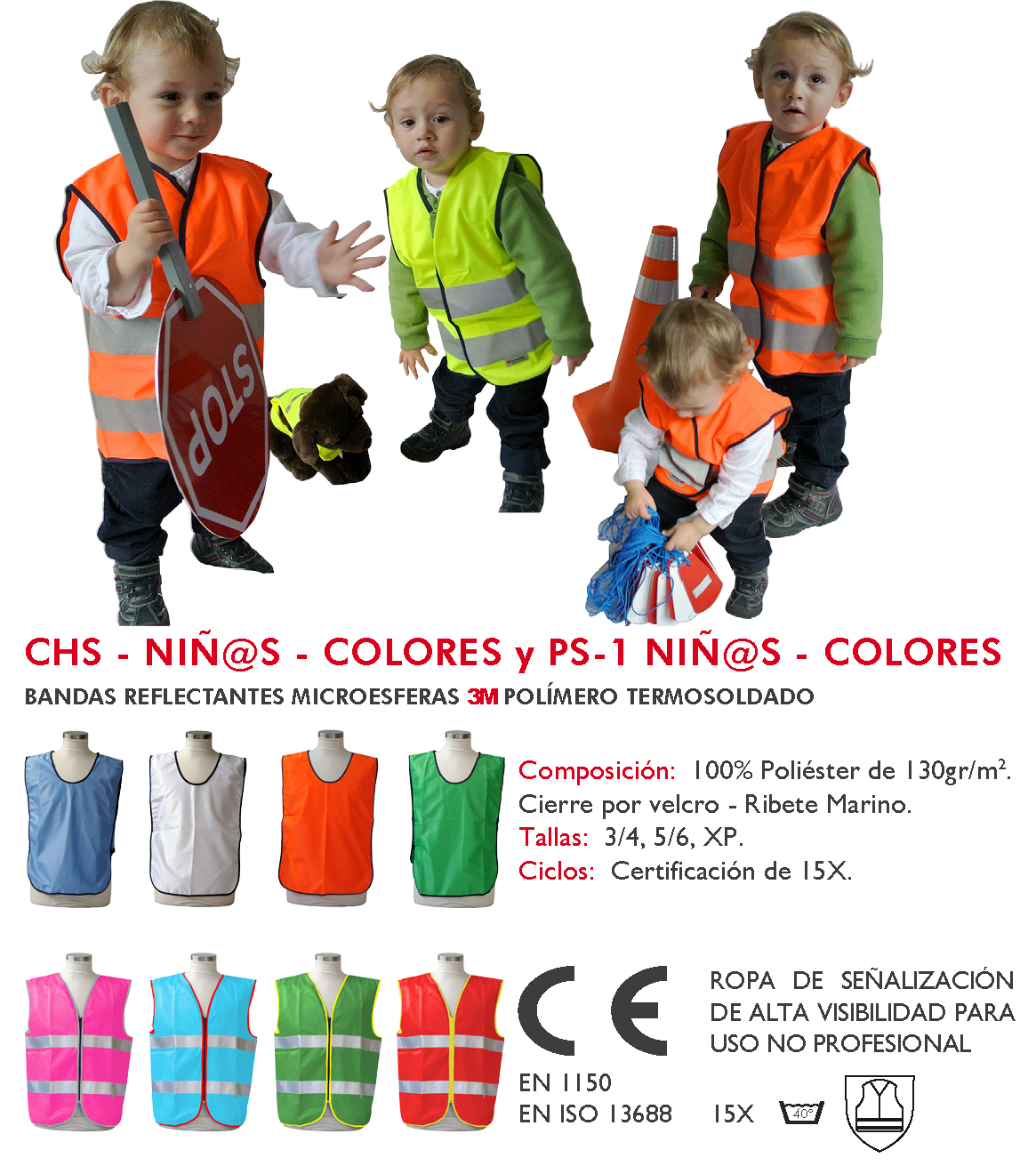 Gilet De Sécurité Haute Visibilité Enfant - Réfléchissant Avec Bandes Extra-Larges, Ultra Confort Et Pratique !
